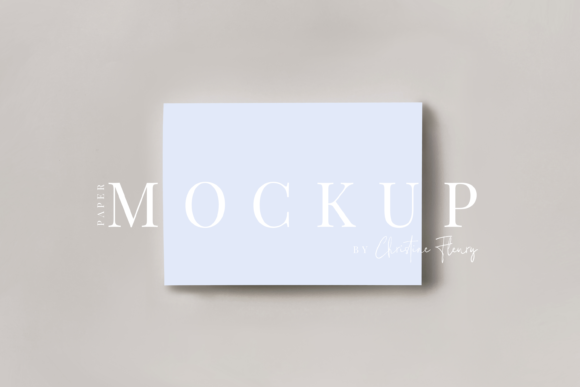 Download Minimal Flat Lay Paper Mockup Horizontal - Paper mockup Collection