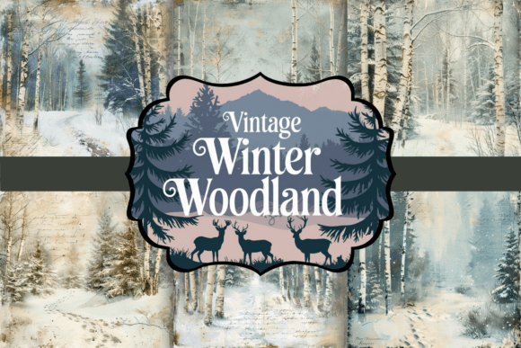 Download Vintage Winter Woodland Junk Journal - Premium Resources