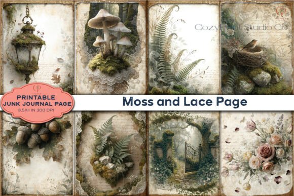 Download Moss and Lace Woodland Junk Journal - Premium Resources