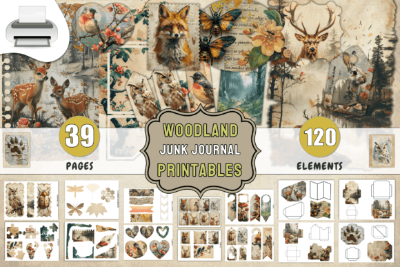 Download Woodland Junk Journal Printables - Premium Resources