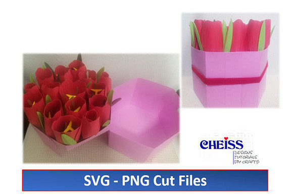 Download Tulips Gift Box SVG || Special Occasion - Occasion Collection